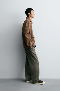 WASHED TEXTURED OVERSHIRT