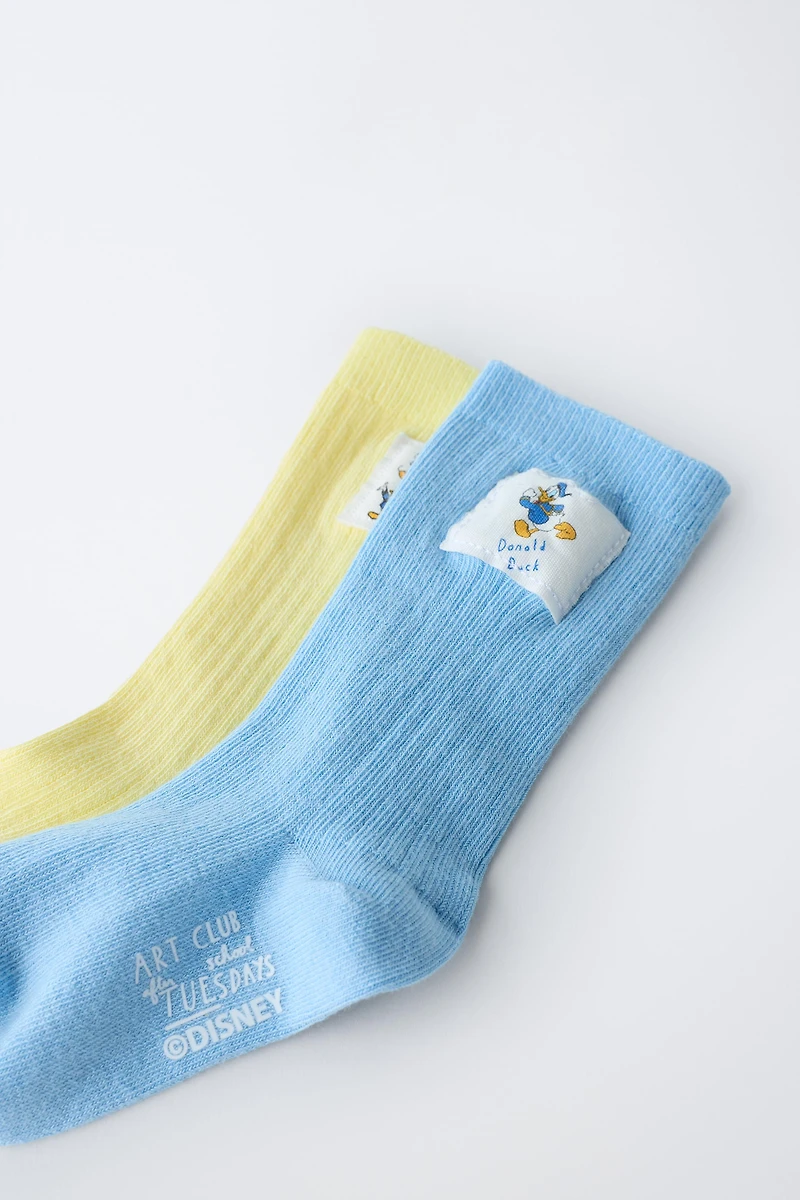 TWO-PACK OF MICKEY MOUSE AND DONALD DUCK LONG SOCKS © DISNEY