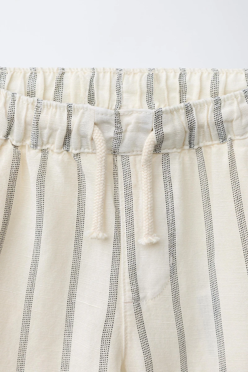 FLOWY LINEN BLEND PANTS