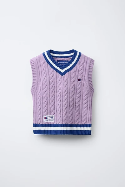 GILET EN MAILLE CHAMPION ® X ZARA