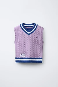 GILET EN MAILLE CHAMPION ® X ZARA