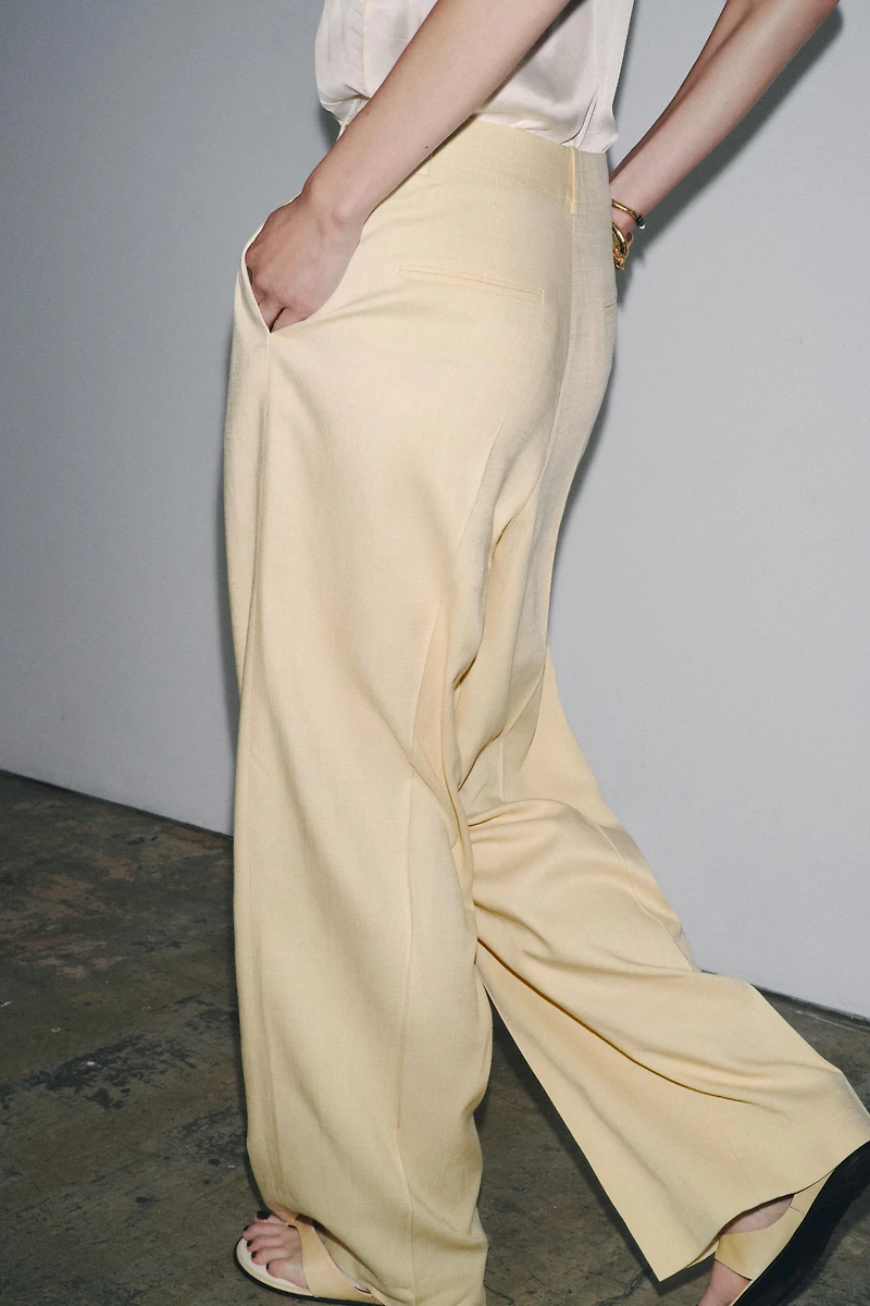 ZW COLLECTION WIDE LEG PLEATED PANTS