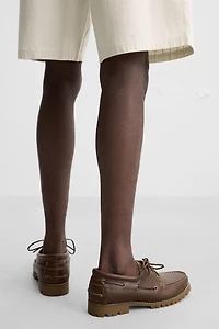 LEATHER BOAT SHOES