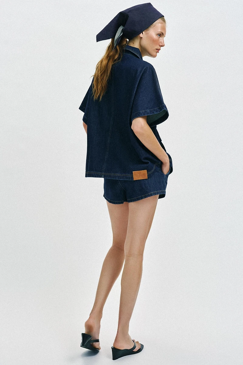 SURCHEMISE Z1975 EN JEAN OVERSIZE