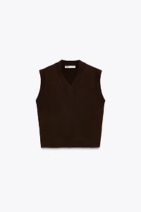 BASIC KNIT SWEATER VEST