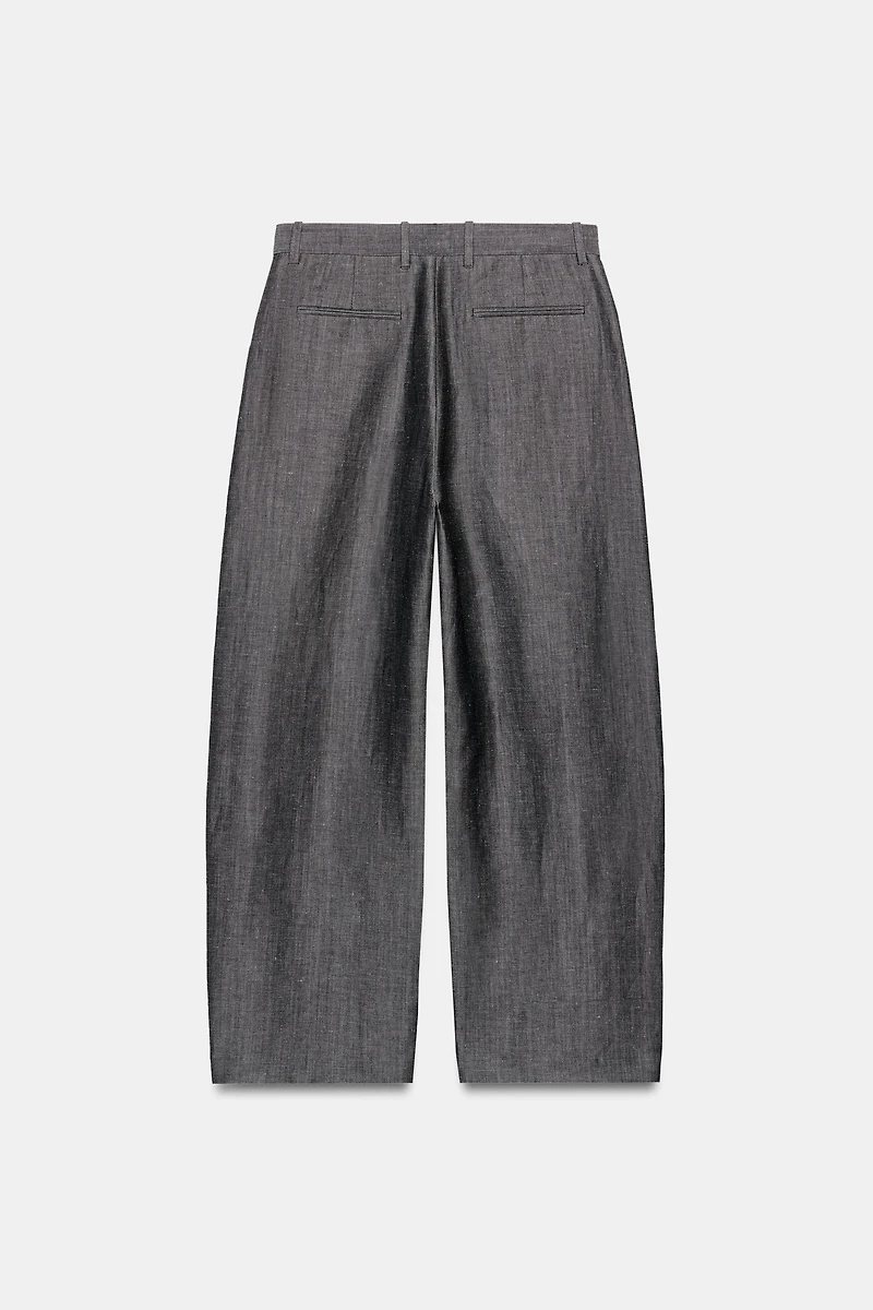 PANTALON LARGE LIN ZW COLLECTION