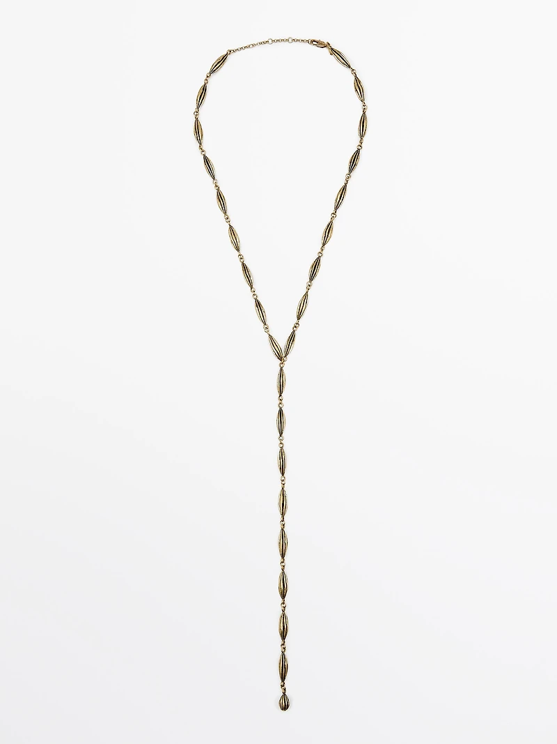 Collier long cacao