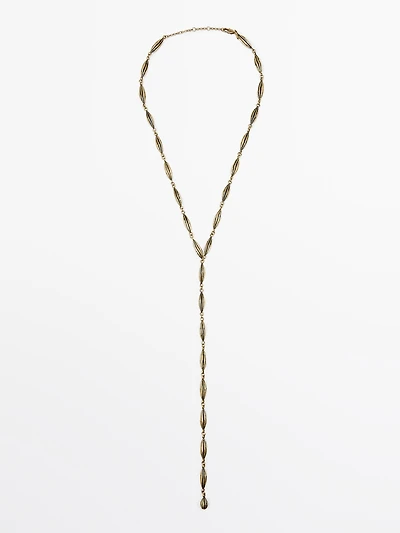 Collier long cacao