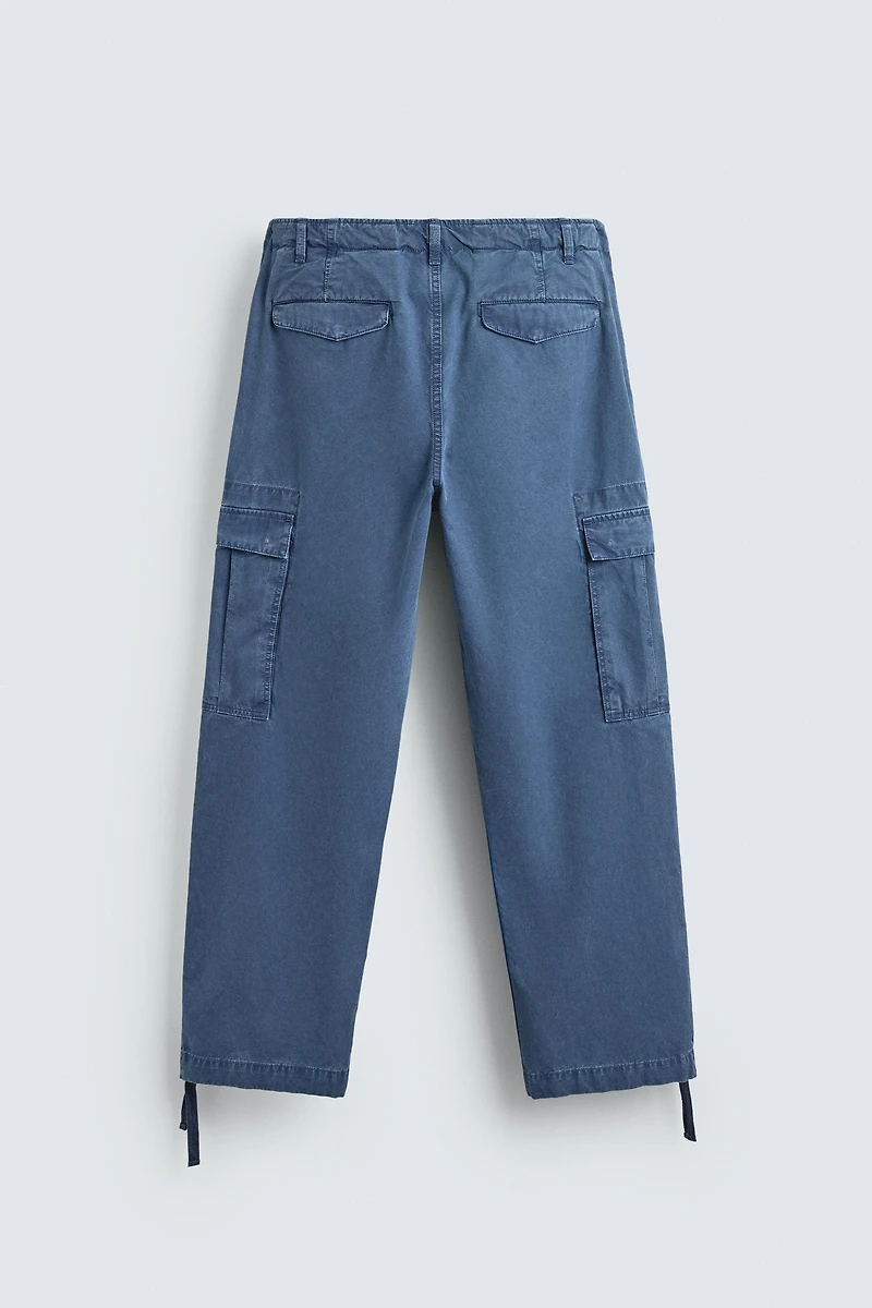 PANTALON BATTLE COUPE DÉCONTRACTÉE DÉLAVÉ