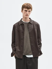 Nappa leather overshirt - LIMITED