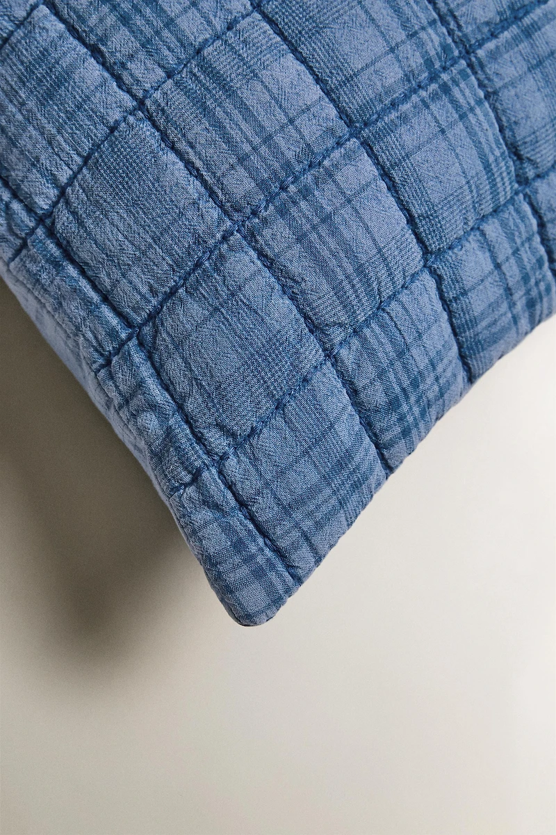 HOUSSE COUSSIN ENFANT RÉVERSIBLE CARREAUX