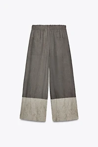 ZW COLLECTION JACQUARD COMBINATION PANTS