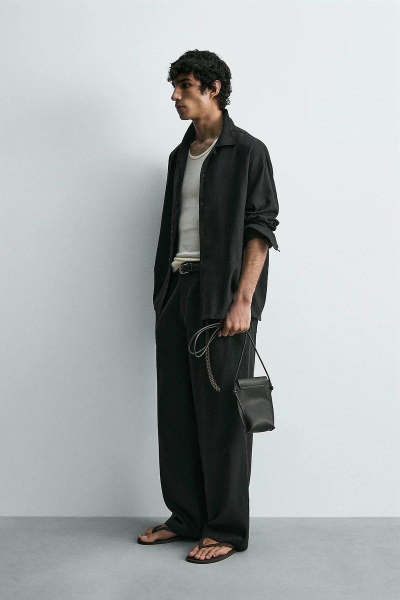 RELAXED FIT LINEN - VISCOSE SHIRT