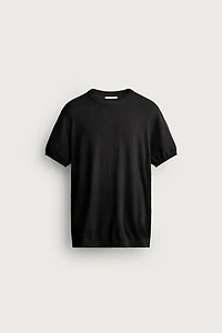 BASIC REGULAR FIT KNIT T-SHIRT