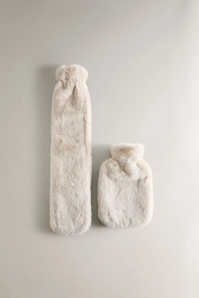 FAUX FUR HOT WATER BOTTLE