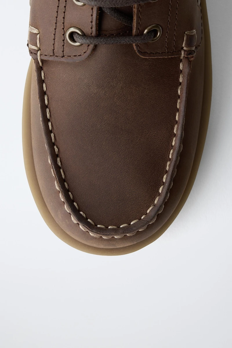 STORIESZ - LEATHER DECK SHOES