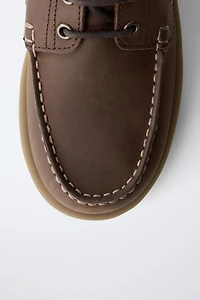 STORIESZ - LEATHER DECK SHOES