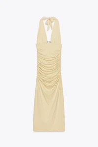 ROBE EN POLYAMIDE HALTER