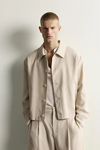 FLUID BOXY FIT OVERSHIRT