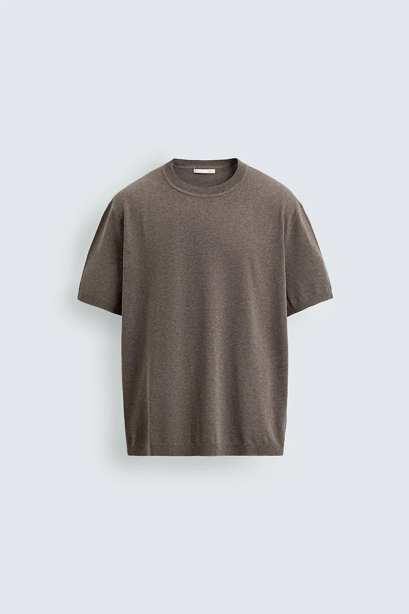 KNIT REGULAR FIT T-SHIRT