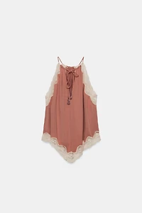 ZW COLLECTION LACE HALTER TOP