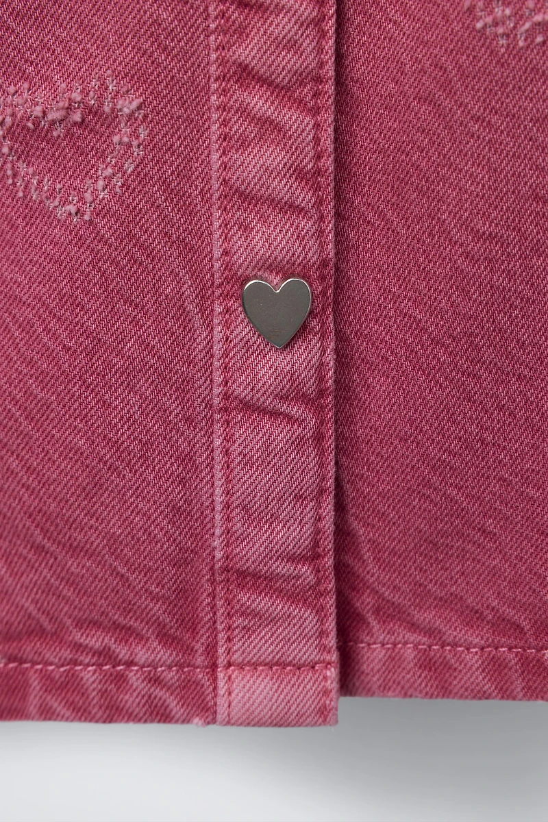 HEART TWILL DRESS