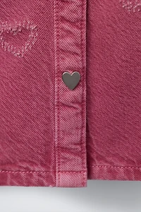 HEART TWILL DRESS