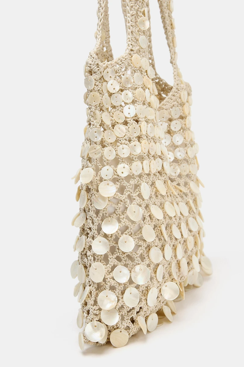 BEADED SHOULDER BAG