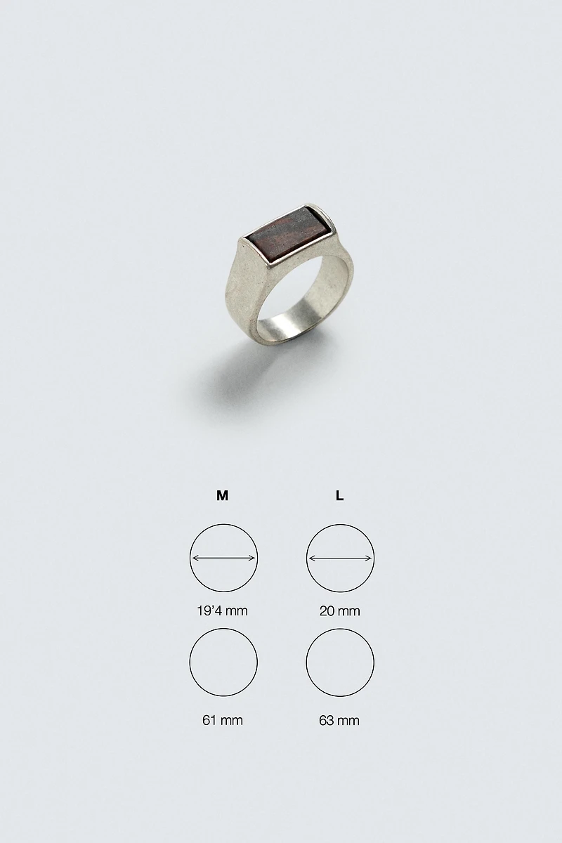 STONE SIGNET RING
