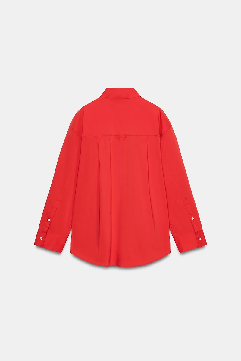 OVERSIZED POPLIN SHIRT