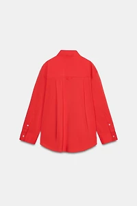 OVERSIZED POPLIN SHIRT