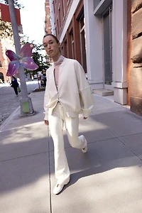 INTERLOCK FLARE PANTS