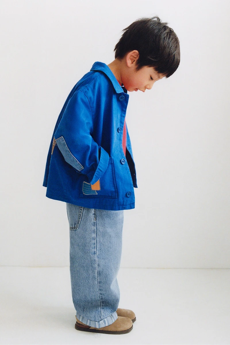 BAGGY JEANS WITH KNEE DETAIL