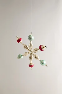 STAR BAUBLE CHRISTMAS TREE DECORATION
