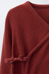 LONG SOFT TOUCH JUMPSUIT WITH TIES