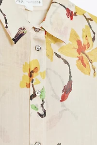 ZW COLLECTION RAMIE FLORAL SHIRT