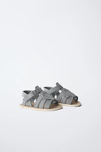 FISH LEATHER SANDALS