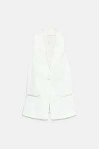 SATIN HALTER VEST