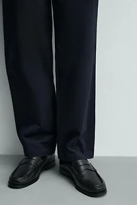 LEATHER PENNY LOAFERS