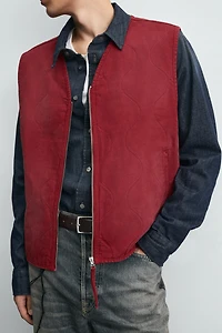 WASHED PADDED VEST
