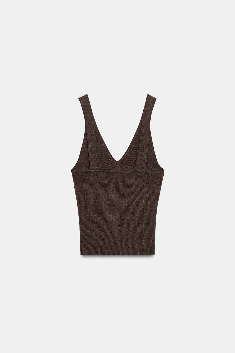 KNIT STRAP TOP