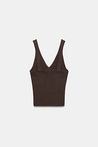 KNIT STRAP TOP