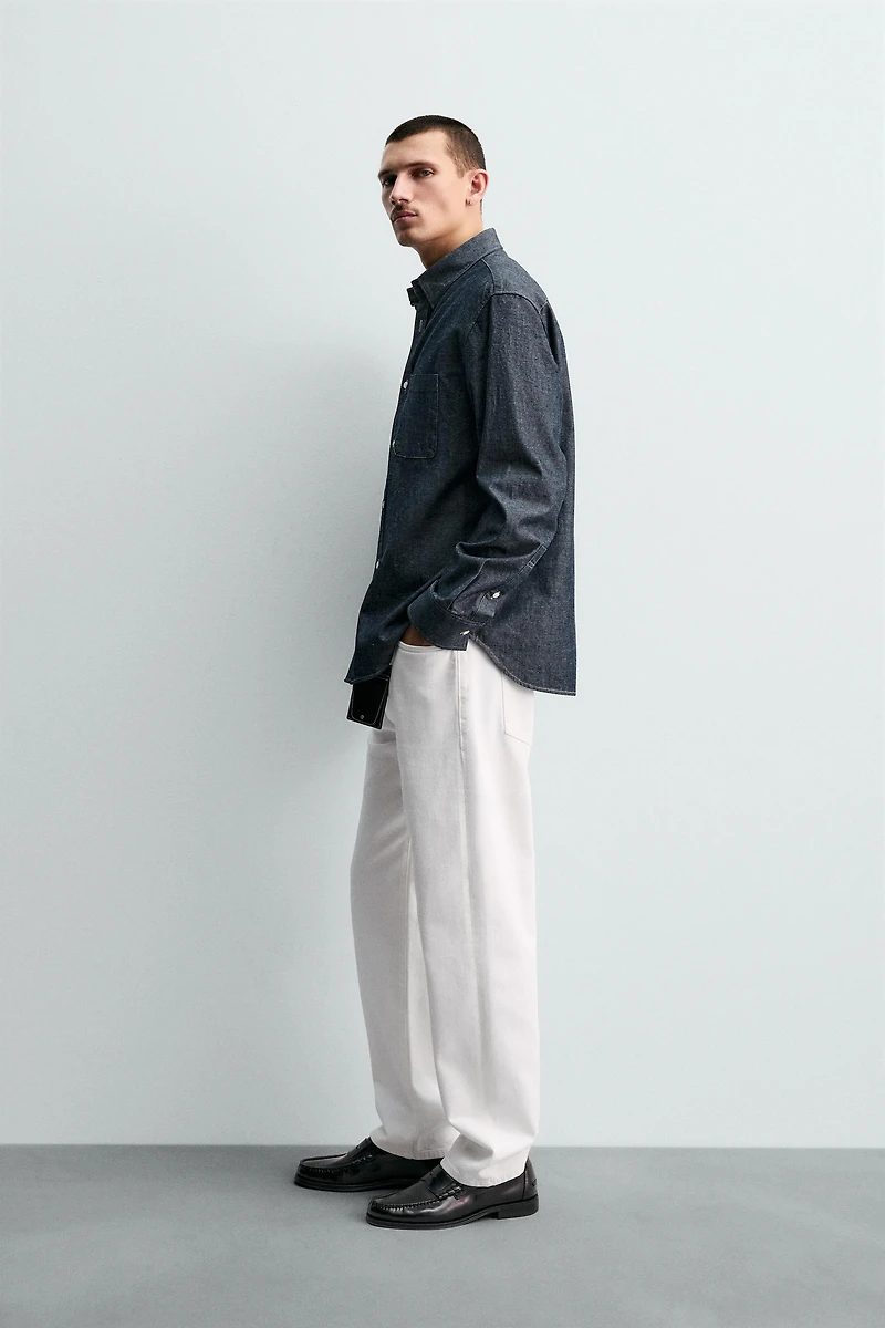 CHEMISE EN JEAN COUPE DÉCONTRACTÉE