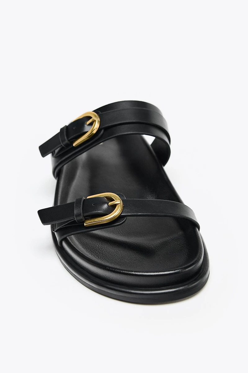 BUCKLED SANDALS