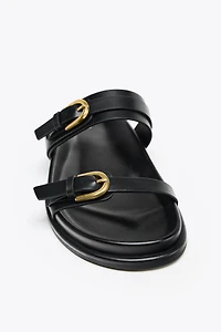 BUCKLED SANDALS