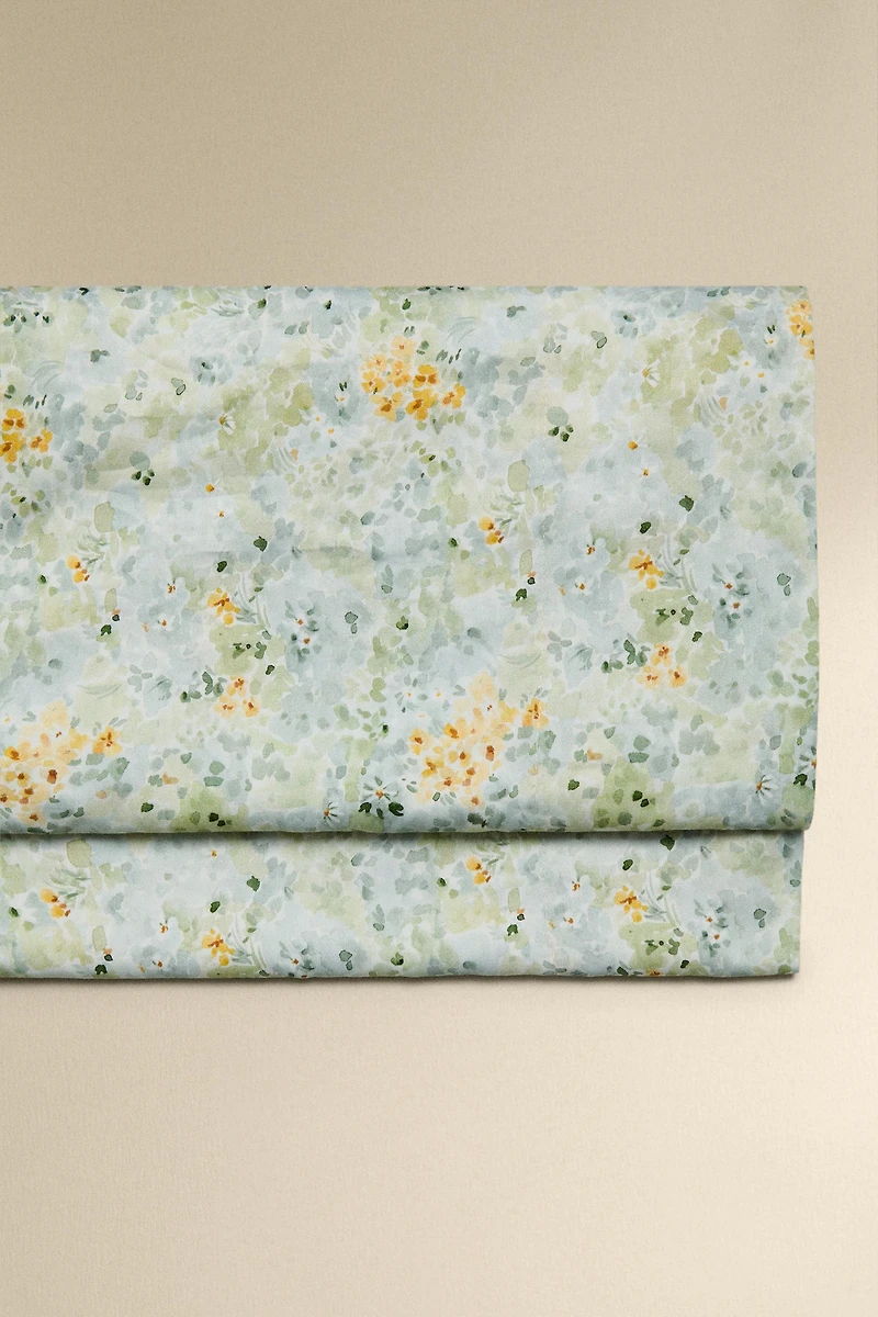 FLORAL PRINT FLAT SHEET