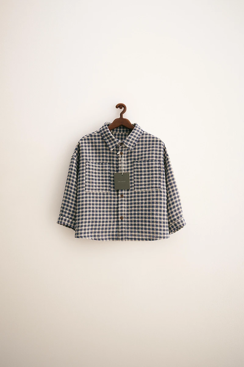 ZARA TIMELESS - CHEMISE À CARREAUX VICHY