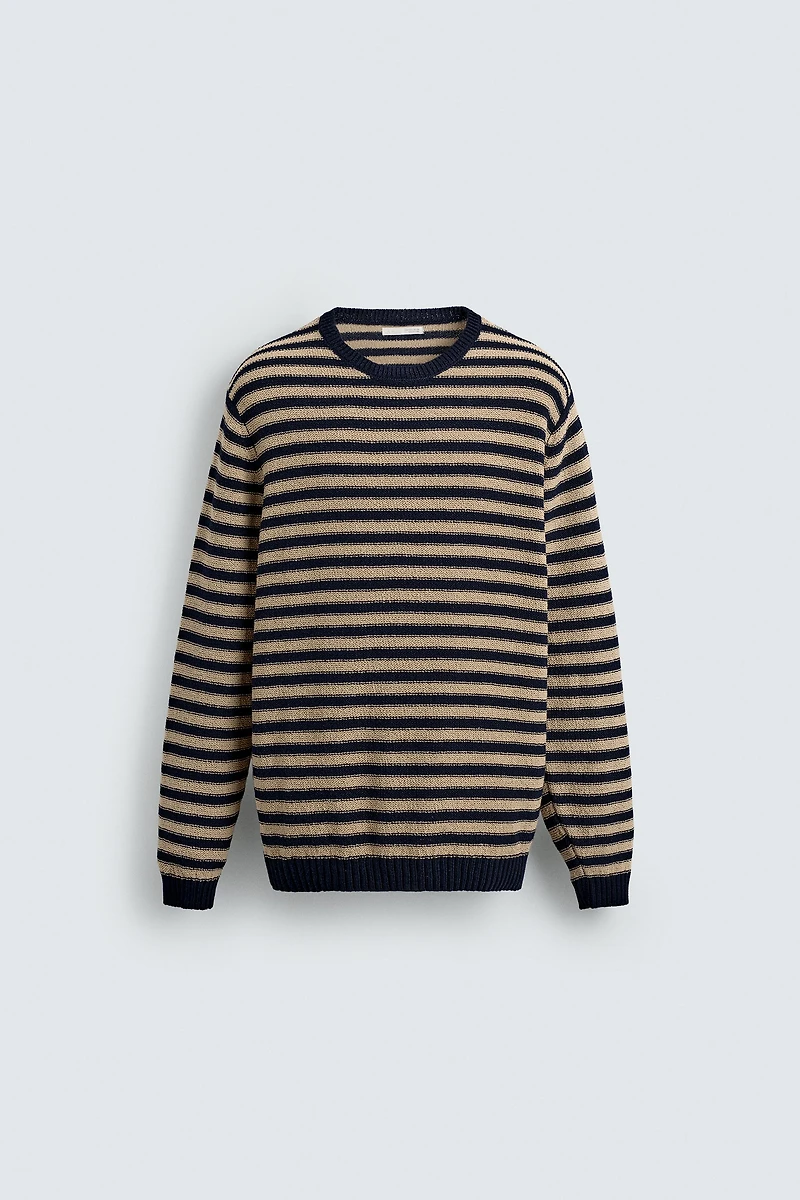 STRIPED JACQUARD SWEATER