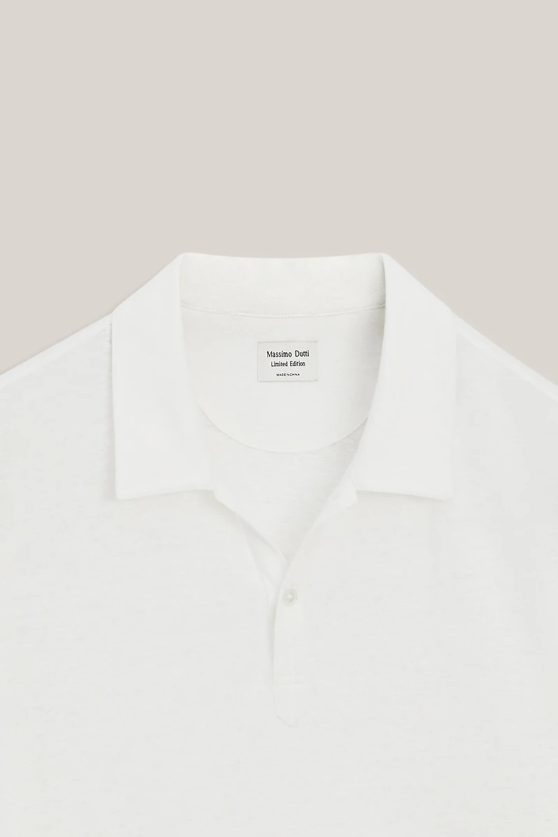 Polo 100 % lin à manches longues - LIMITED EDITION