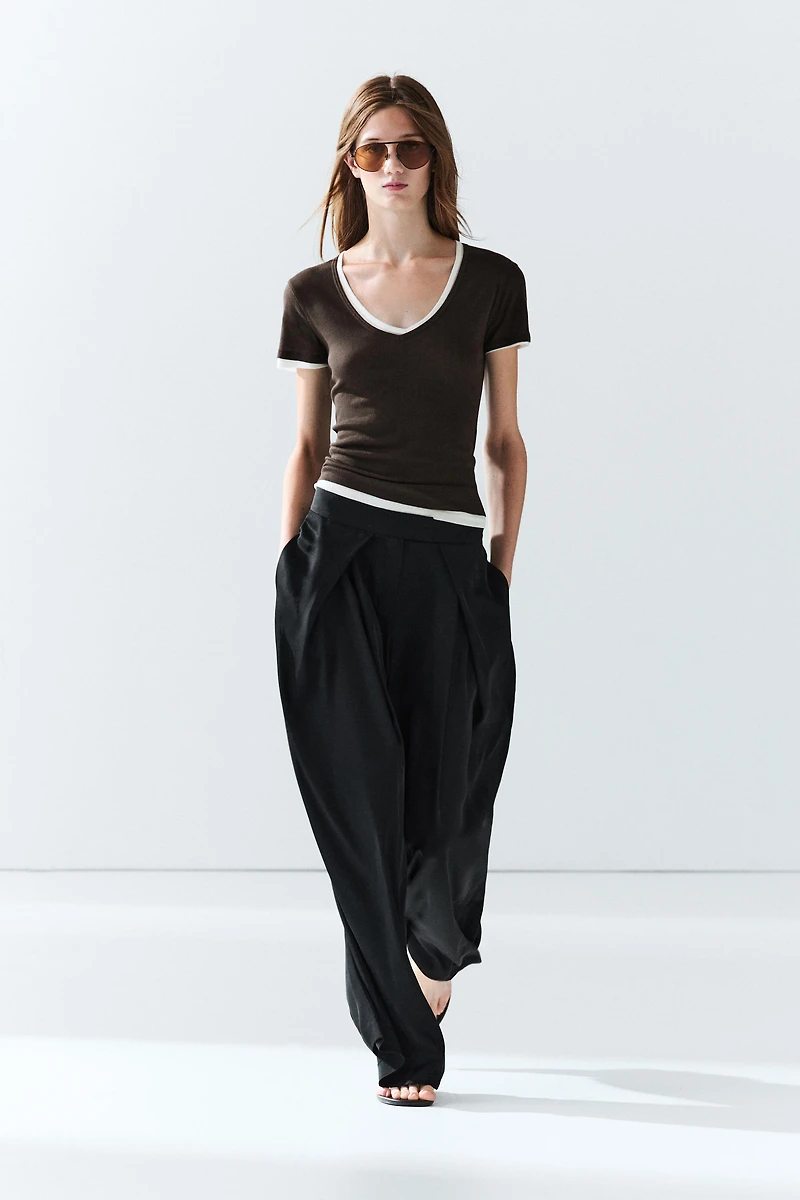 100% cotton double-layer short sleeve T-shirt